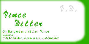 vince willer business card